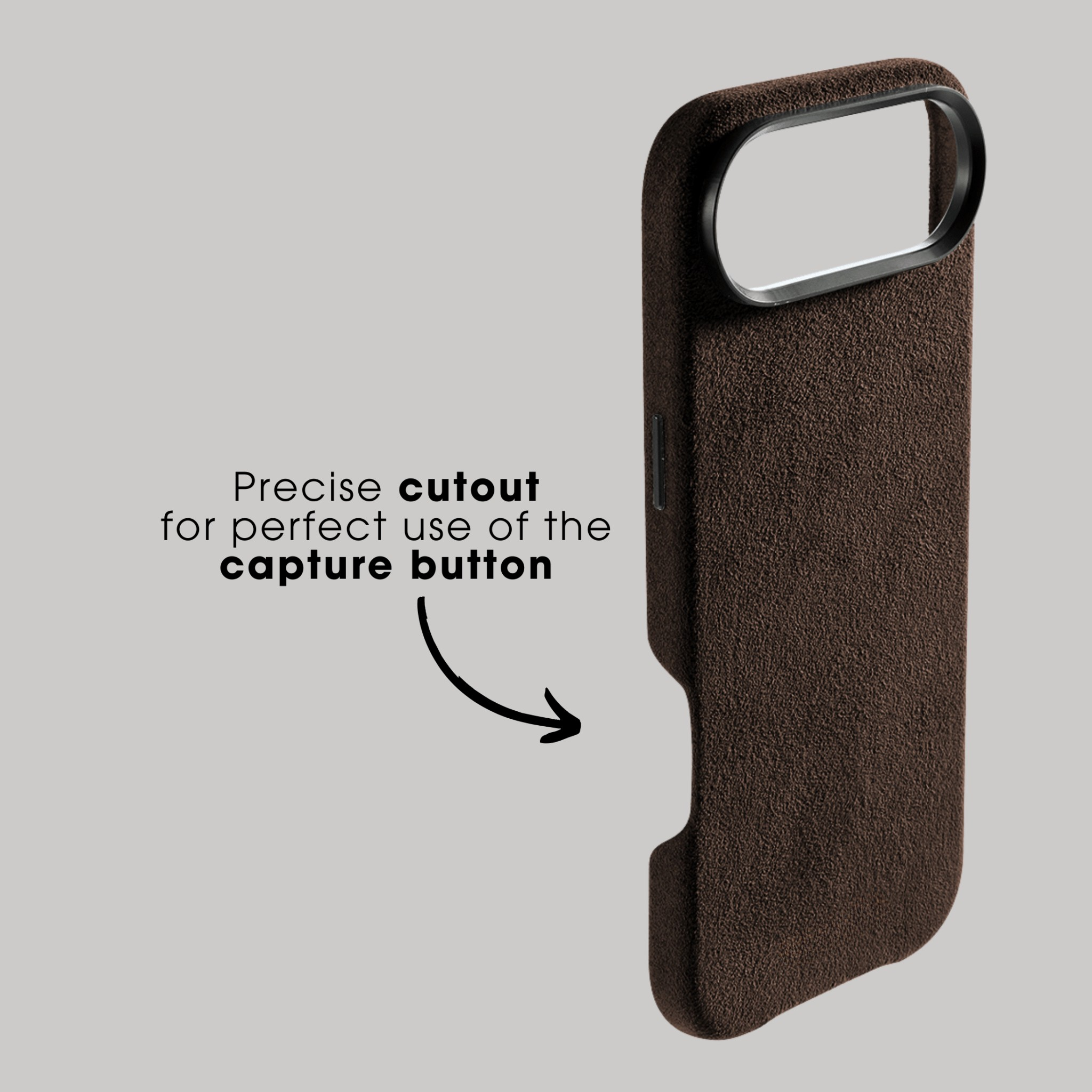 iPhone 17 Air - Alcantara Case - Chocolate Brown
