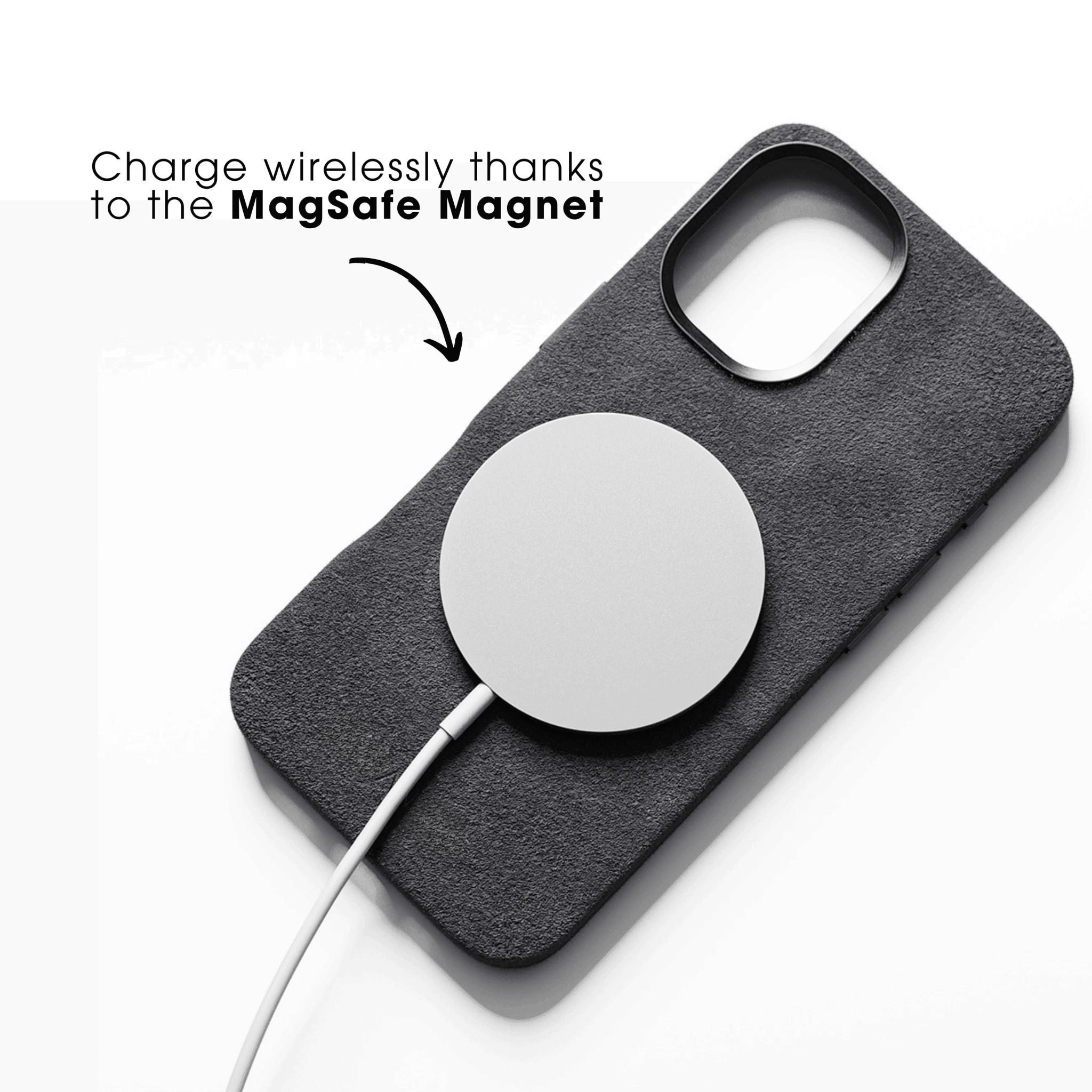 iPhone 17e - Alcantara Case - Space Grey