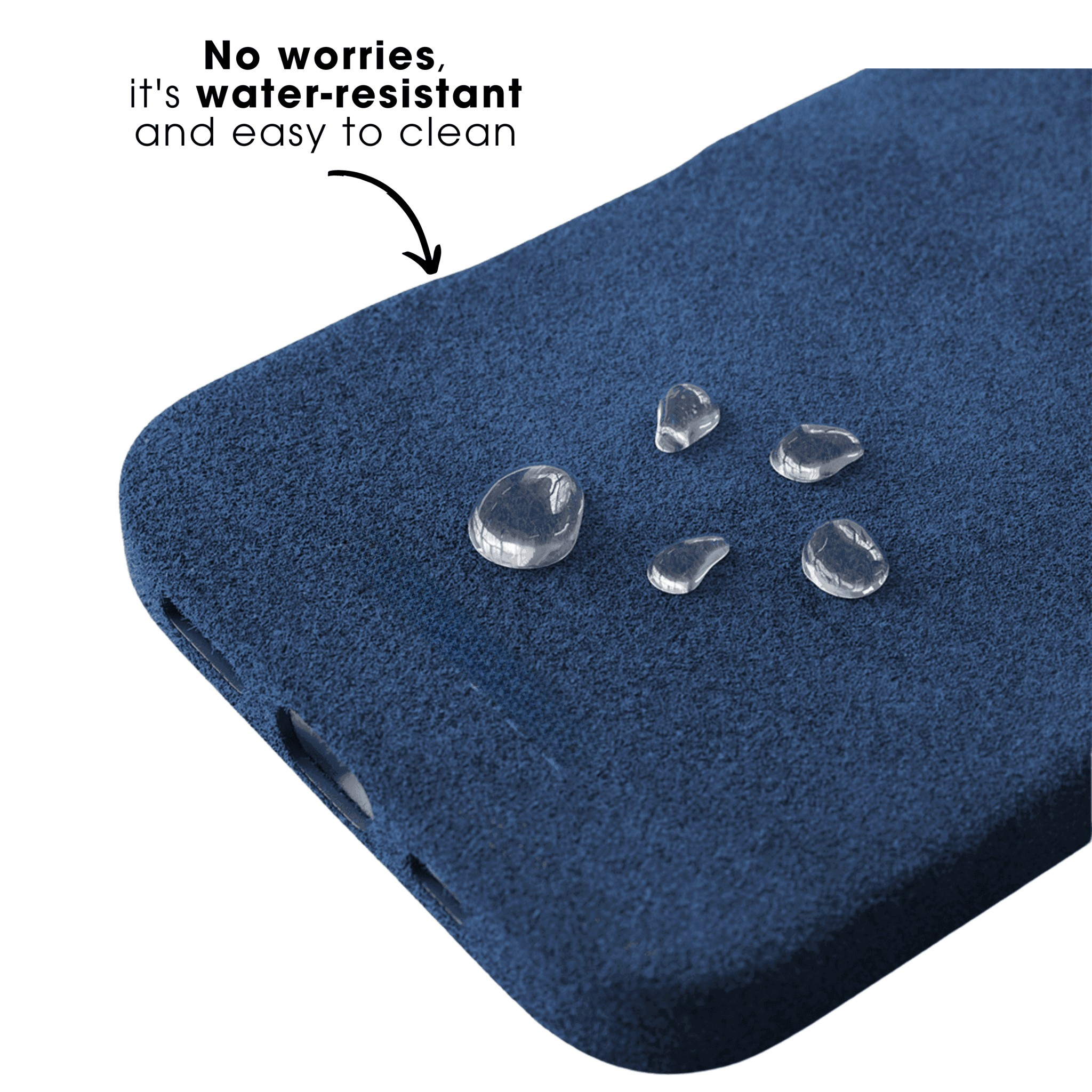 iPhone 17e - Alcantara Case - Ocean blue