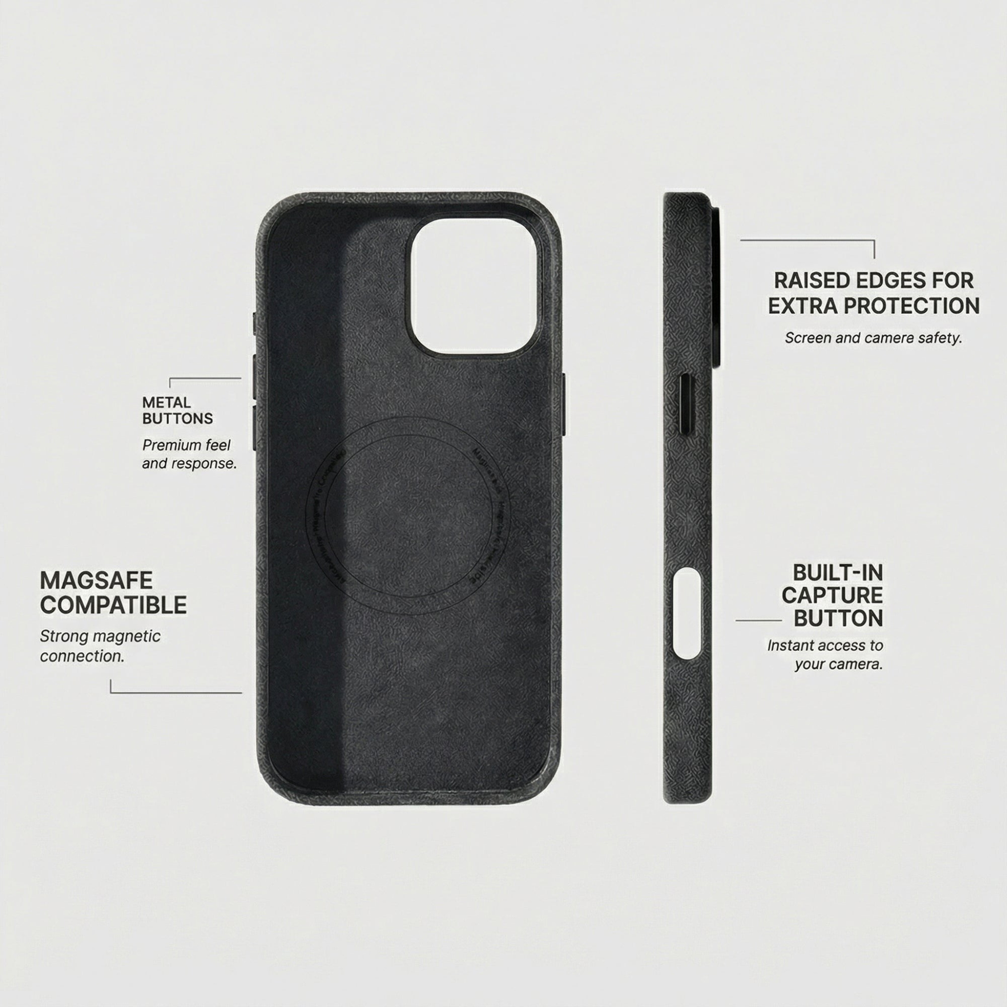 iPhone 16 Pro - Alcantara Case - Space Grey