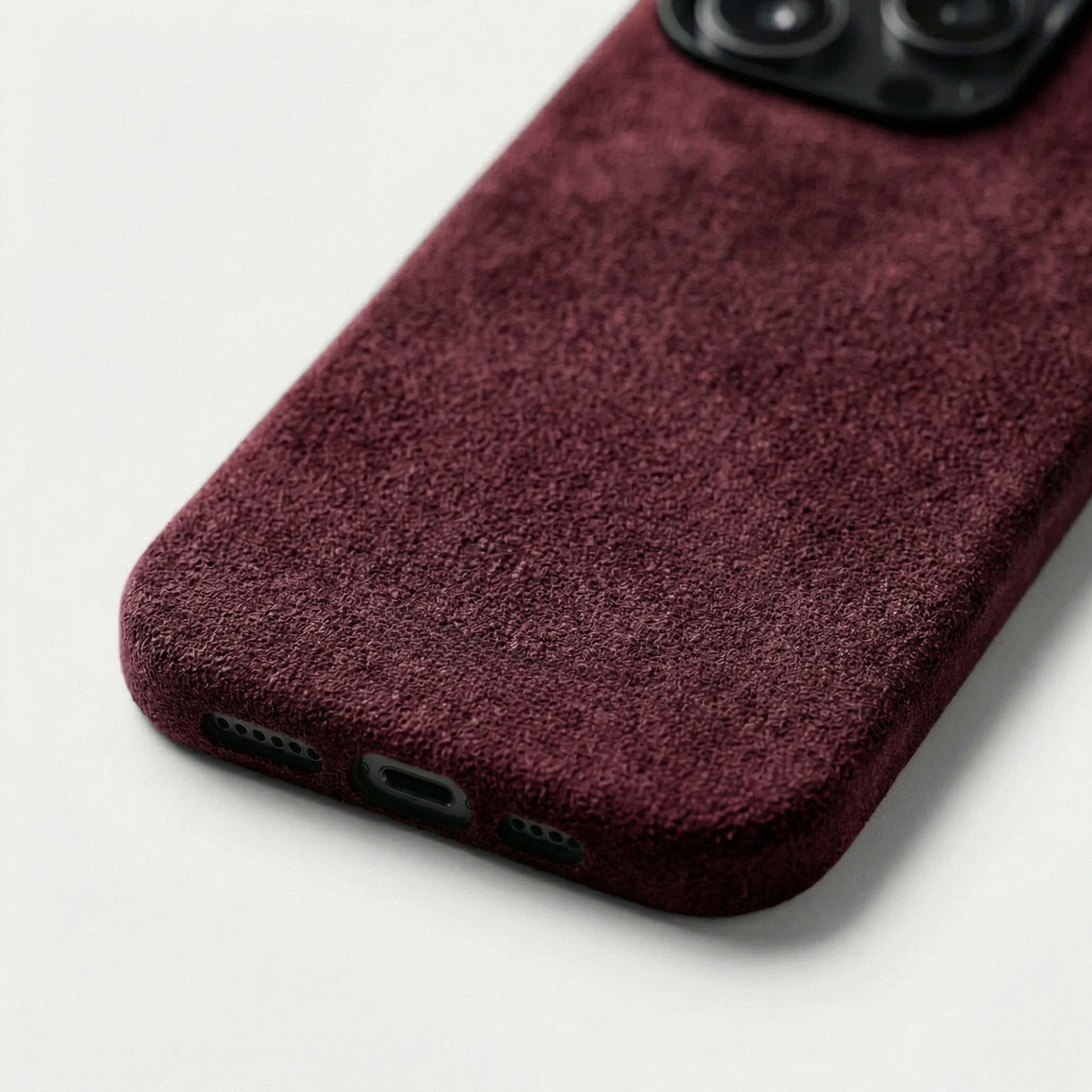 iPhone 16 Pro - Alcantara Case - Wine Red