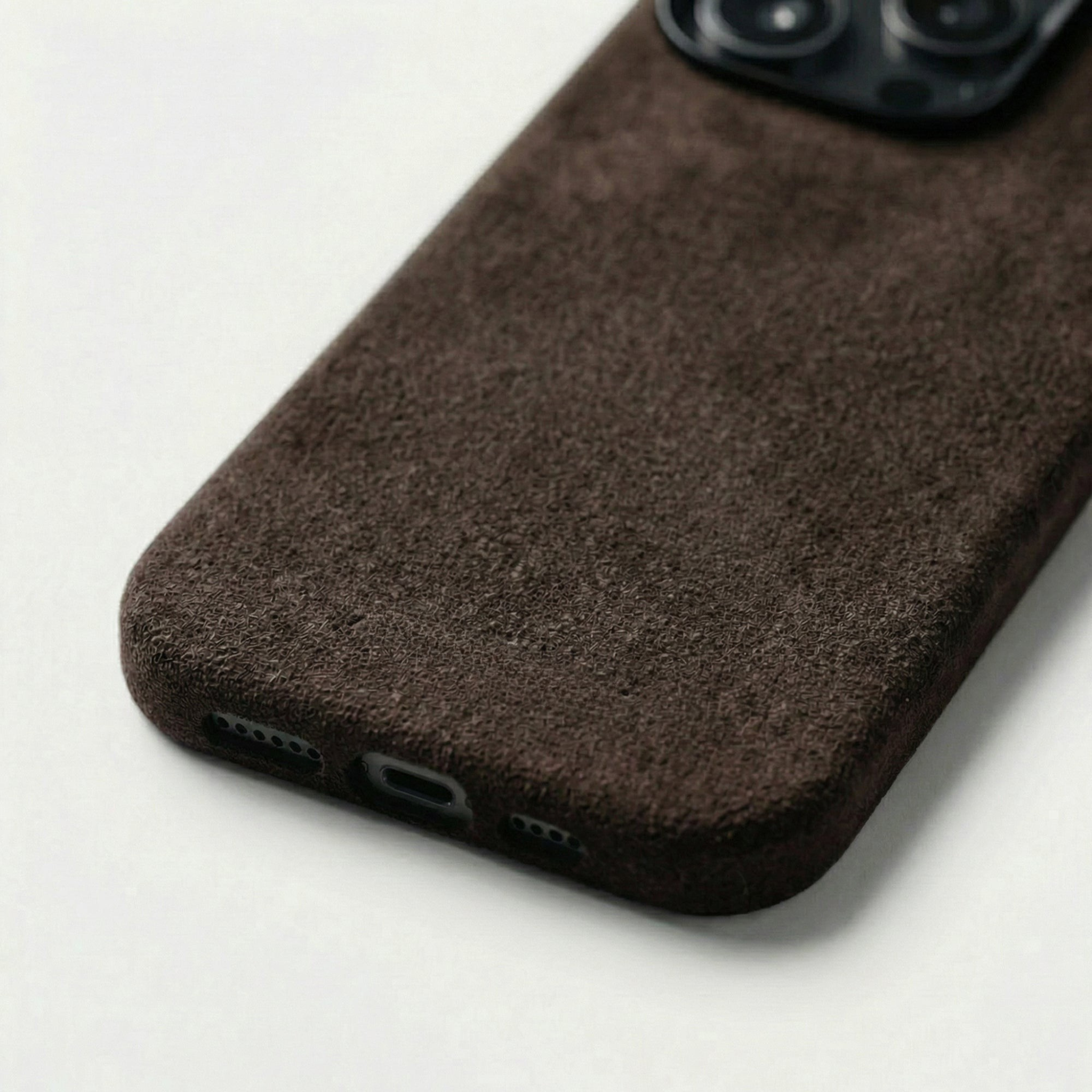 iPhone 16 Pro - Alcantara Case - Chocolate Brown