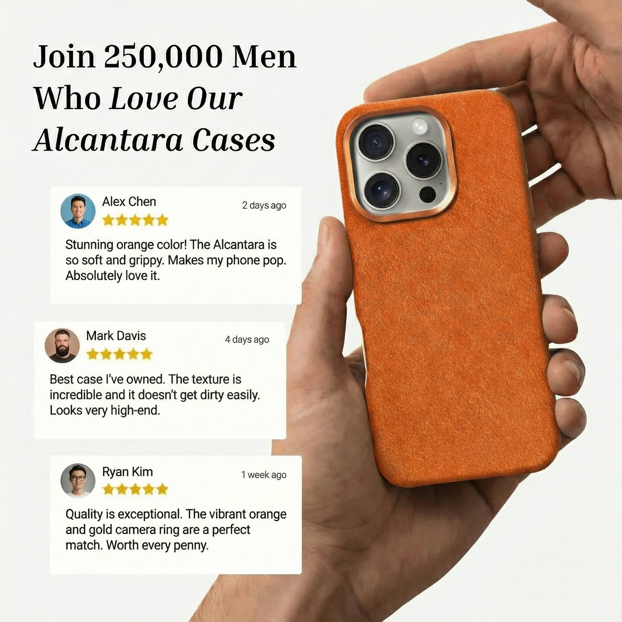 iPhone 16 Pro - Alcantara Case - Orange