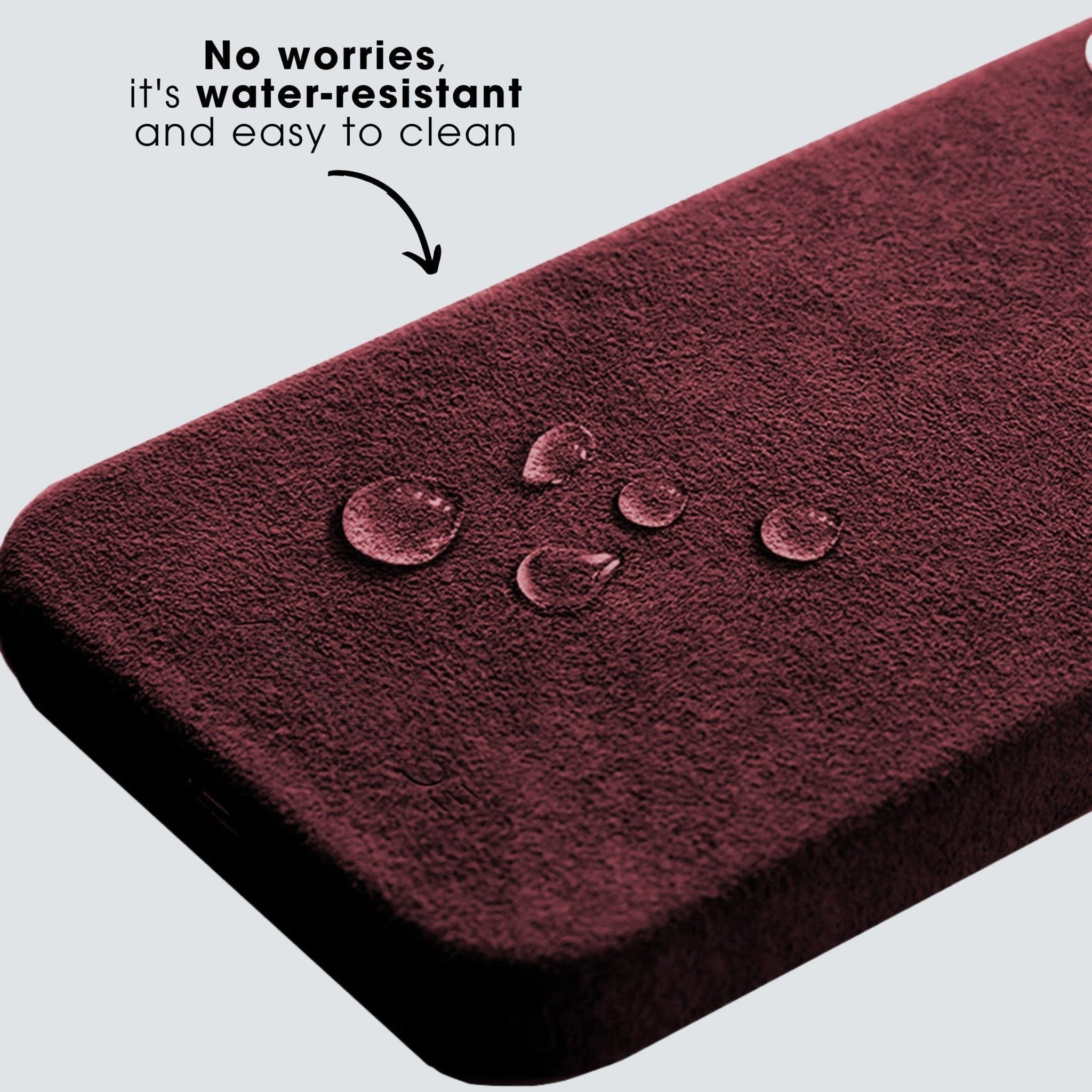 iPhone 15 Pro Max - Alcantara Case - Wine Red