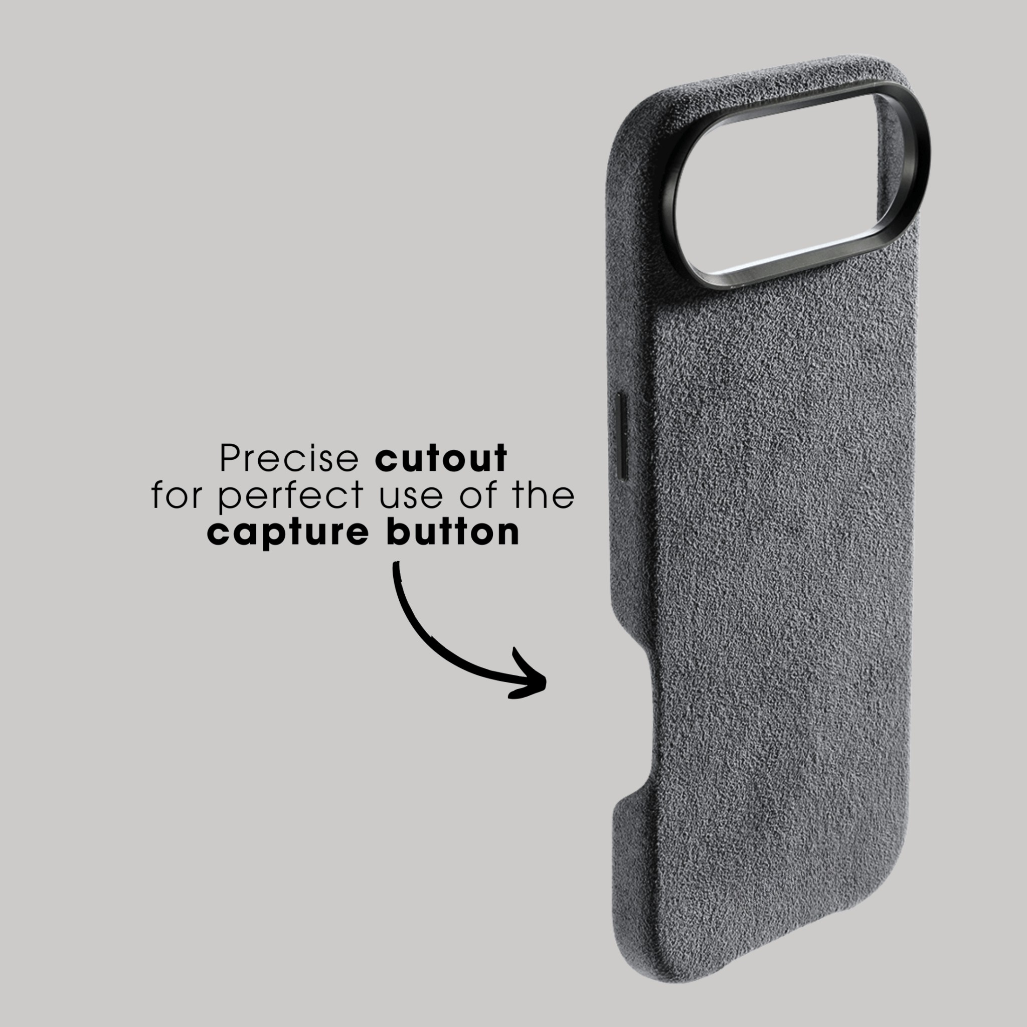 iPhone 17 Air - Alcantara Case - Nardo Gray
