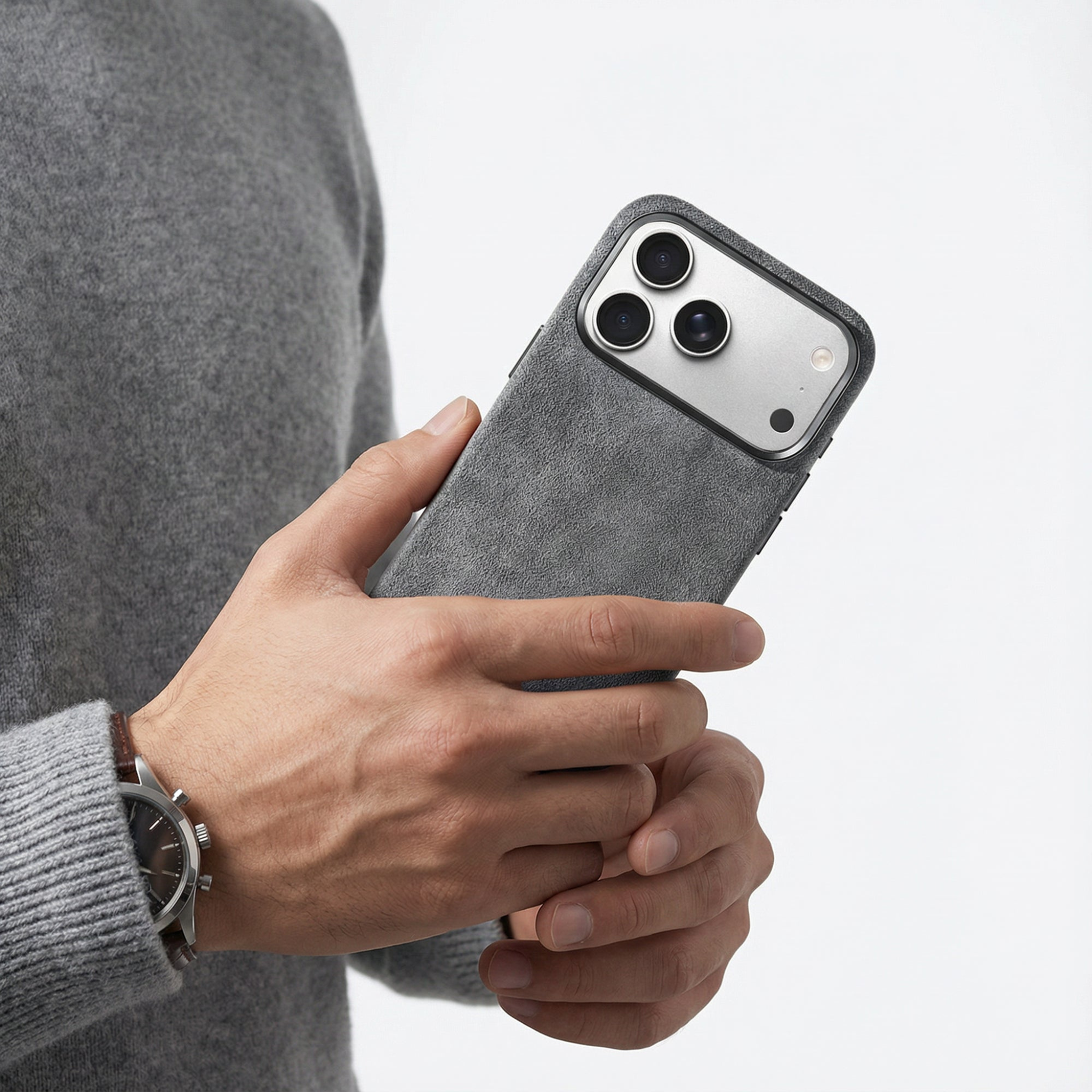 iPhone 17 Pro Max - Alcantara Case - Nardo Gray