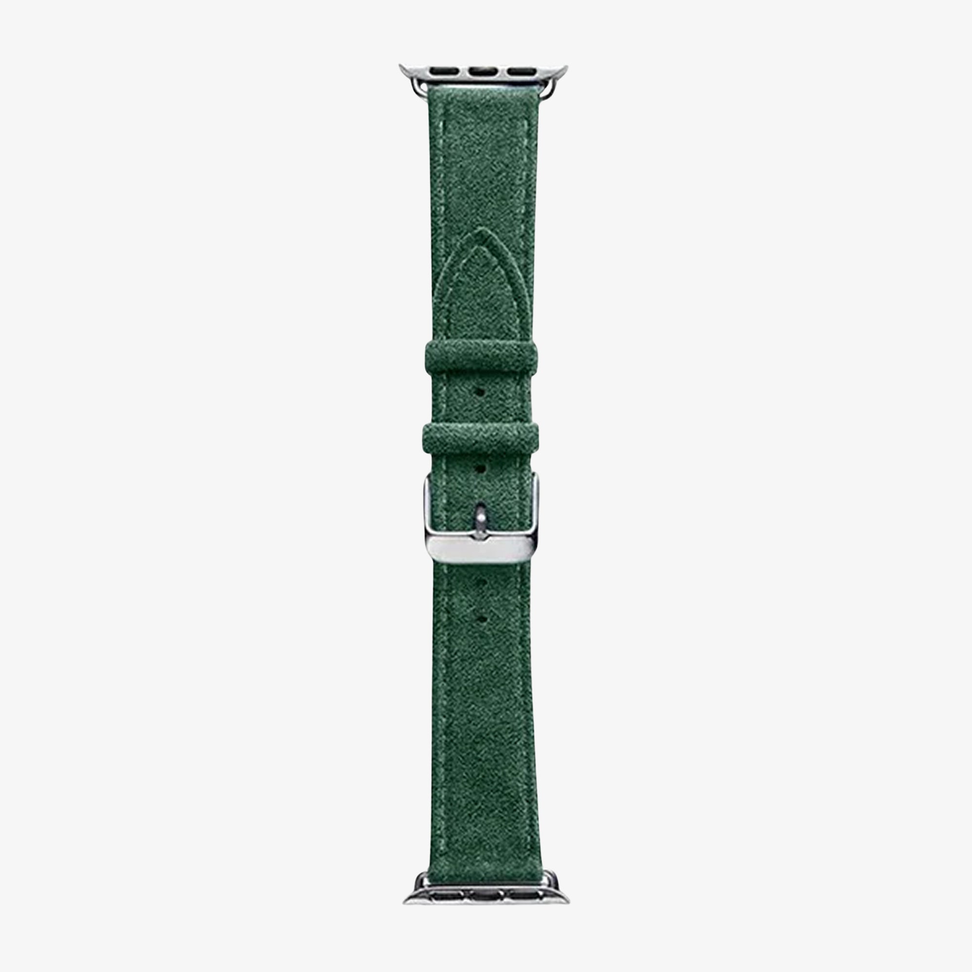 Alcantara Apple Watch Band With Buckle - Midnight Green - 38/40/41/42mm