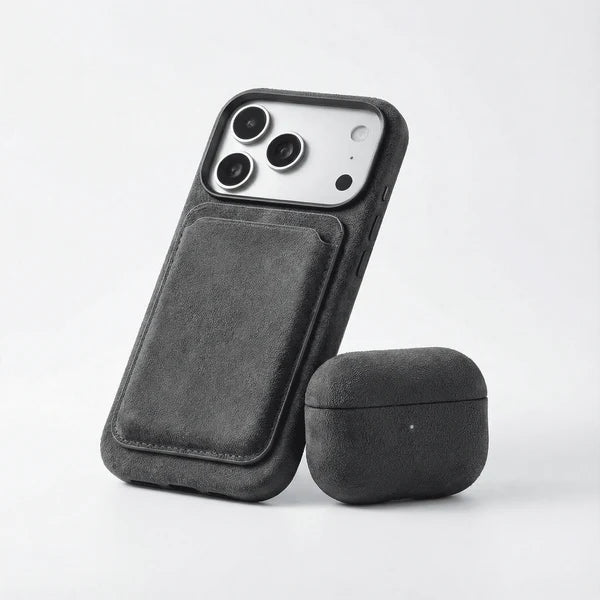 Alcantara MagSafe Wallet - Space Grey