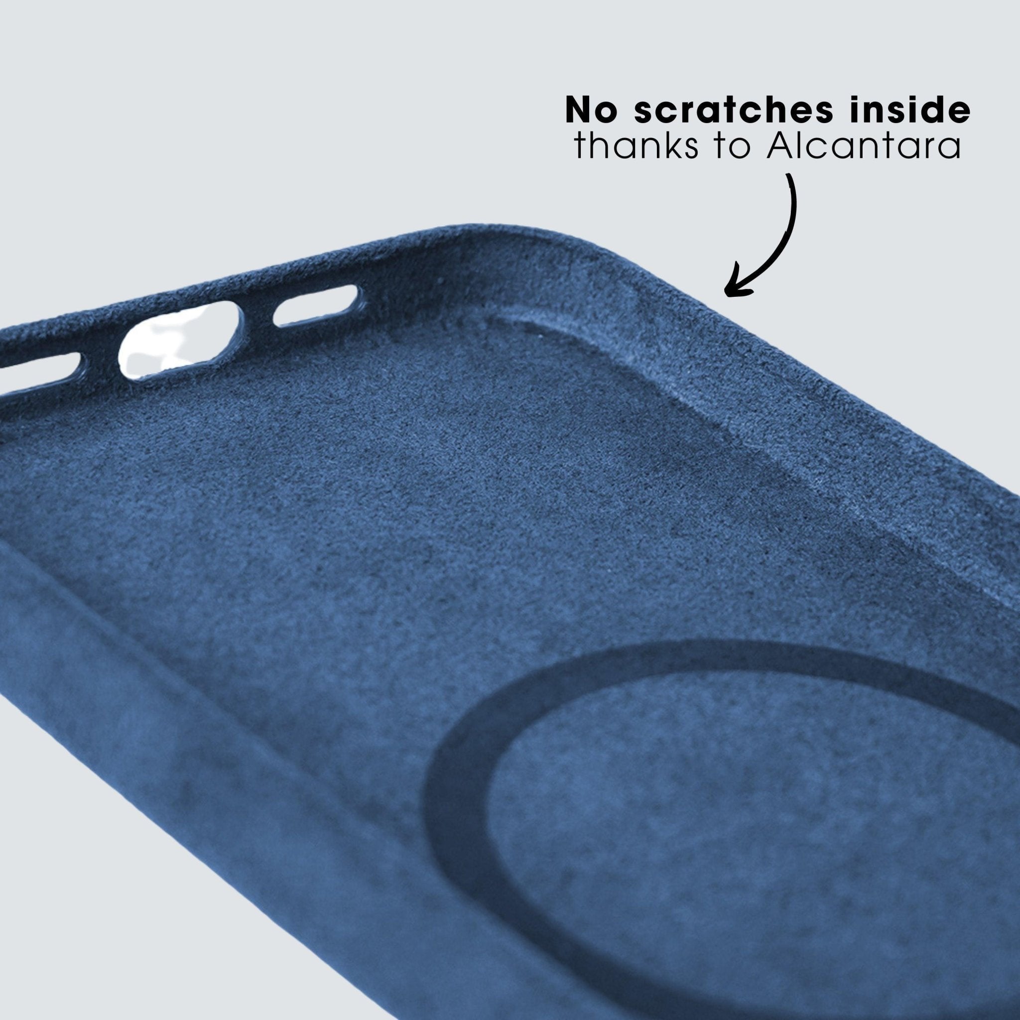 iPhone 12 Pro - Alcantara Case - Ocean blue