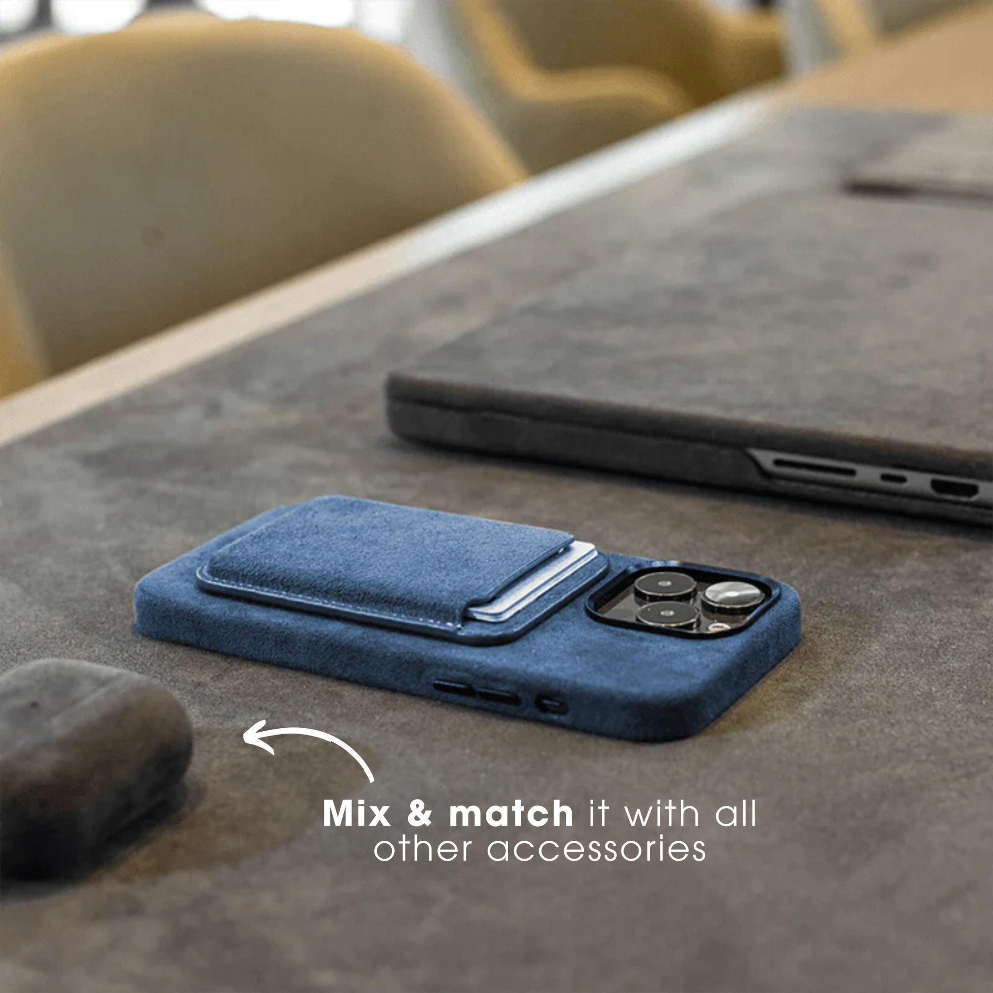 iPhone 12 Pro Max - Alcantara Case - Ocean blue