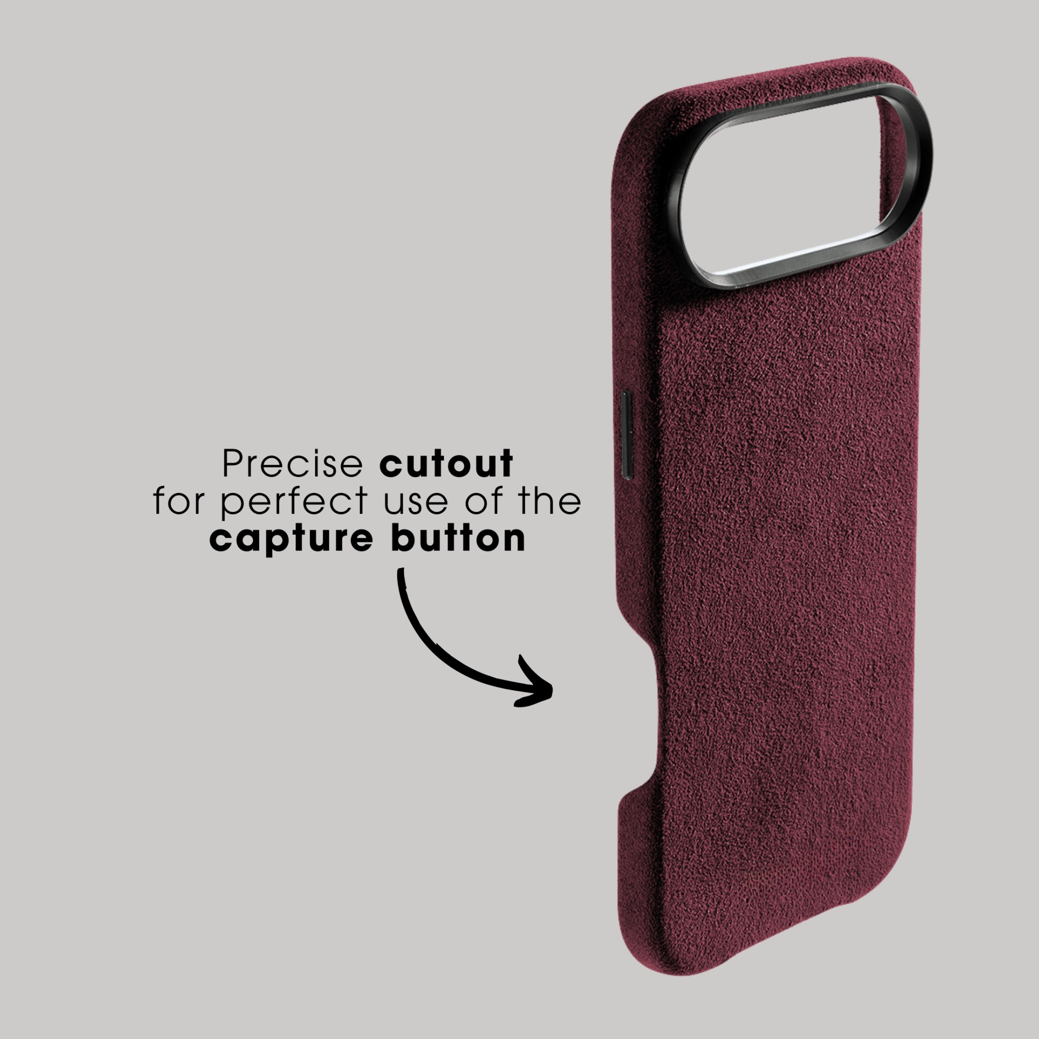 iPhone 17 Air - Alcantara Case - Wine Red