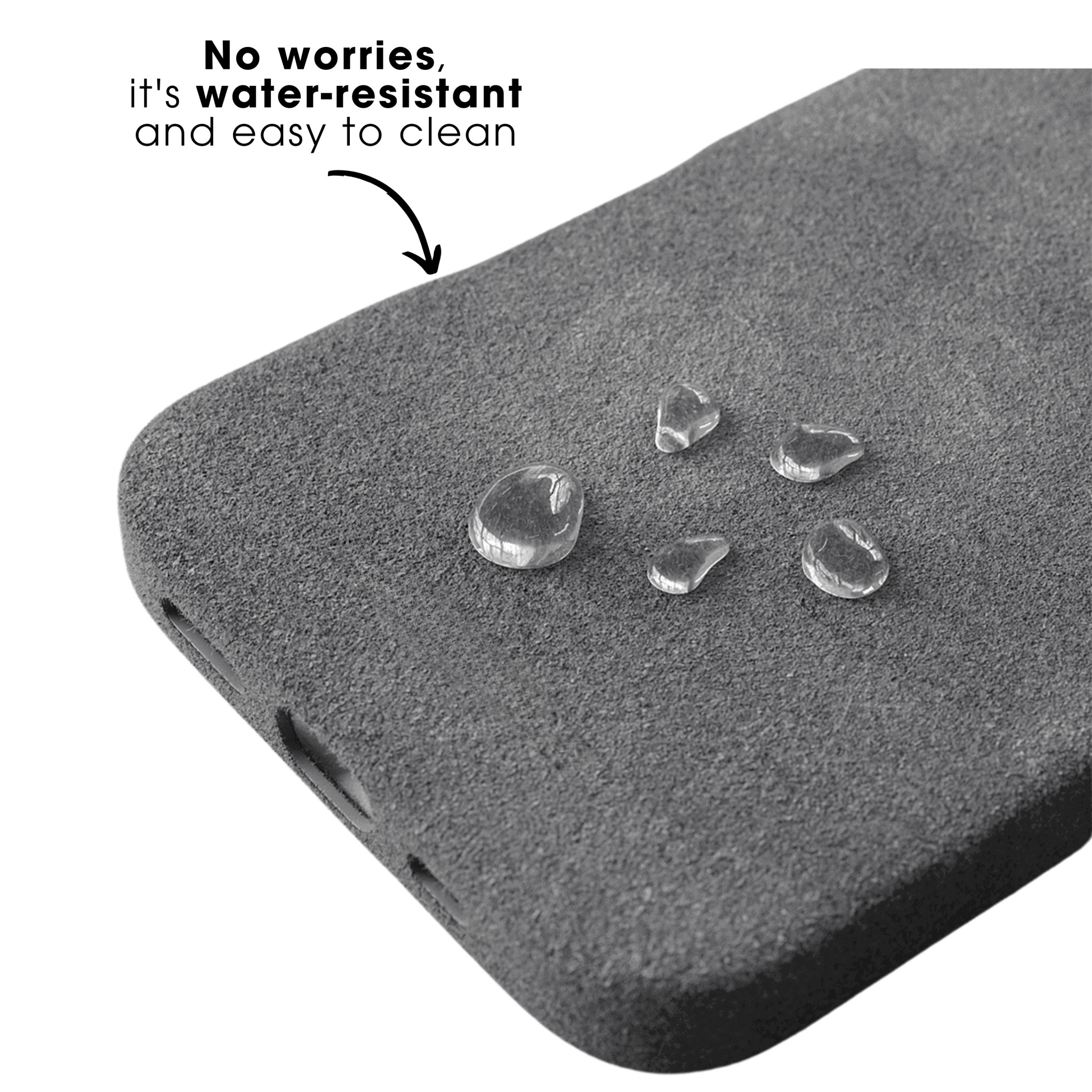 iPhone 17e - Alcantara Case - Nardo Gray