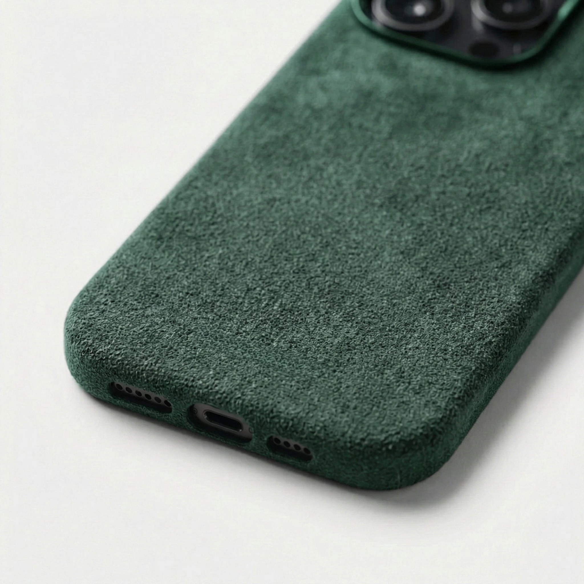 iPhone 16 Pro Max - Alcantara Case- Midnight Green