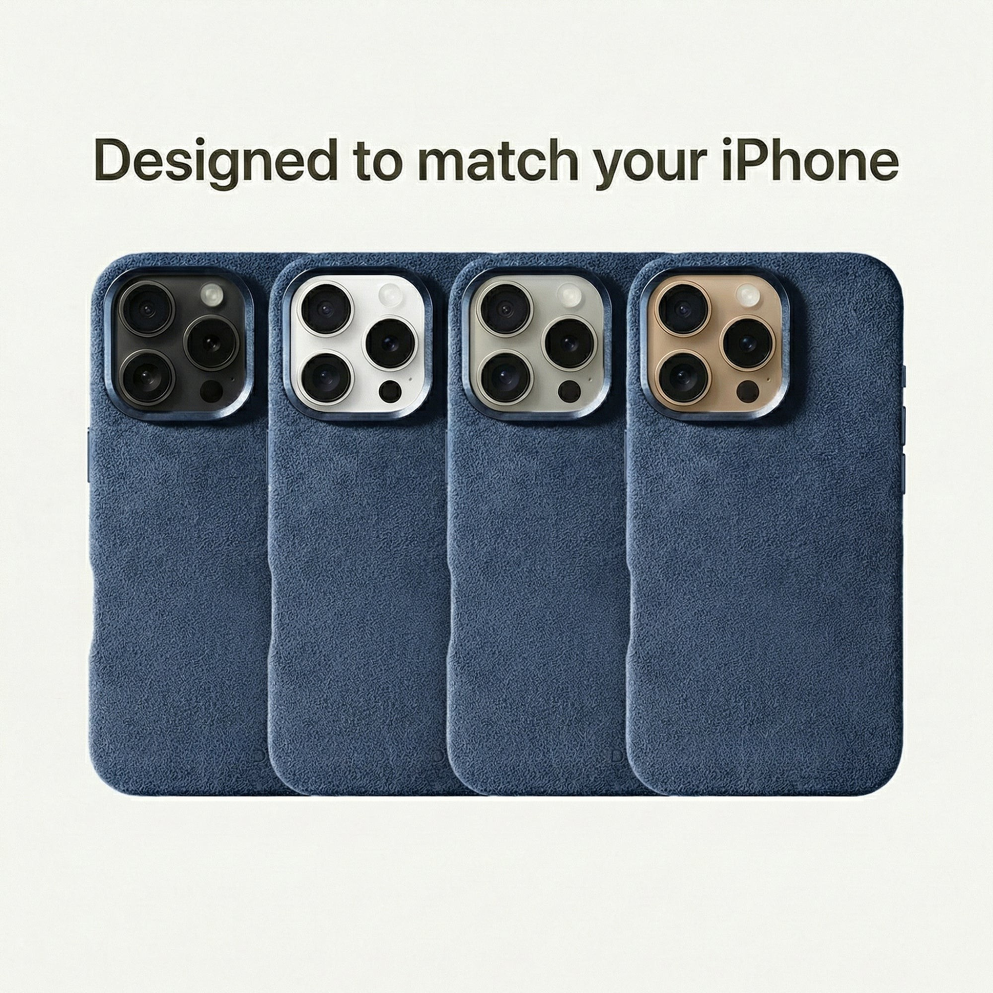 iPhone 16 Pro Max - Alcantara Case - Ocean blue