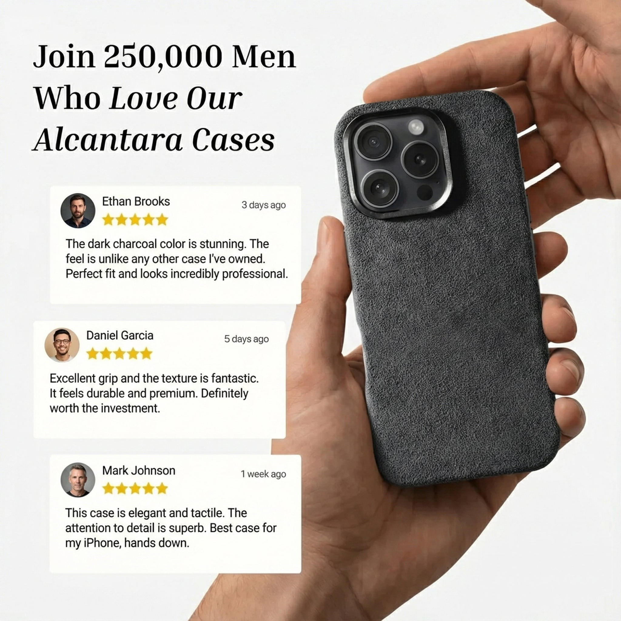 iPhone 16 Pro - Alcantara Case - Space Grey
