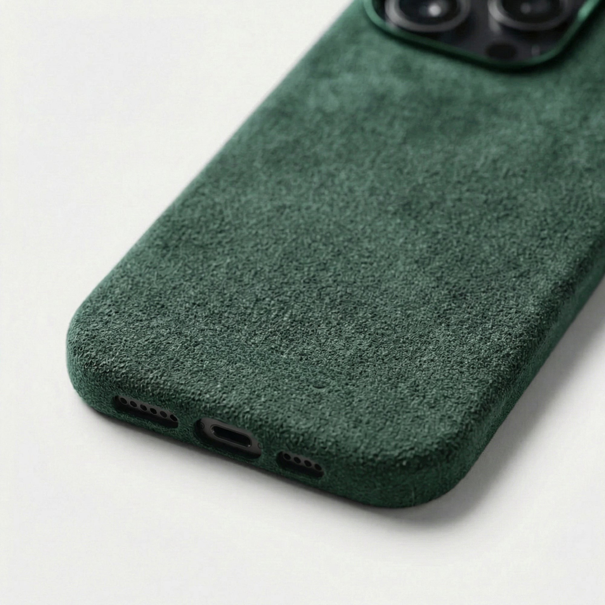 iPhone 16 Pro - Alcantara Case- Midnight Green