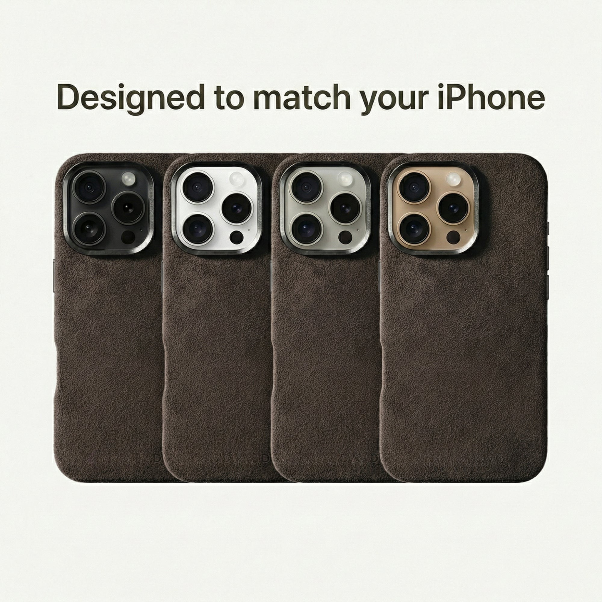 iPhone 16 Pro - Alcantara Case - Chocolate Brown