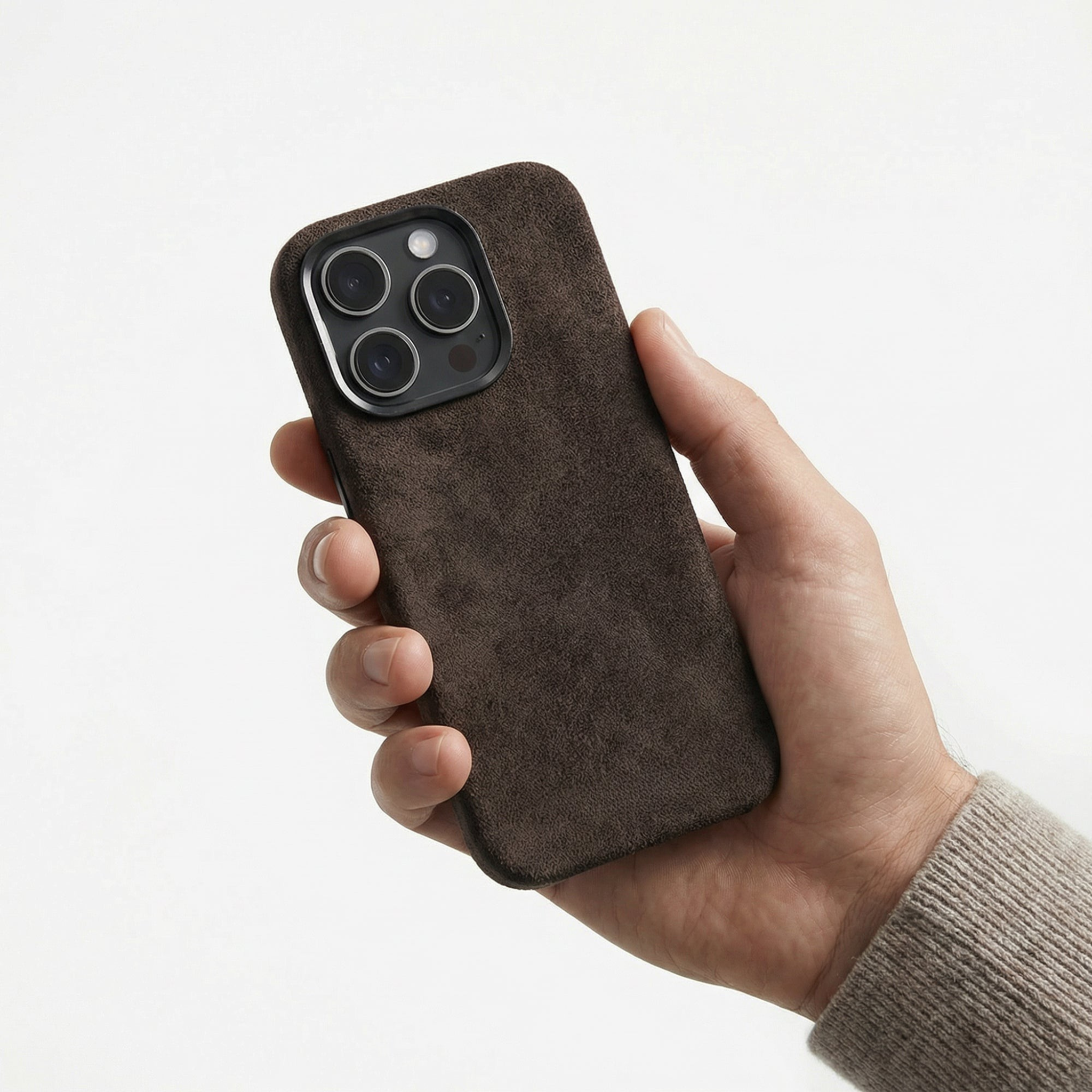 iPhone 16 Pro - Alcantara Case - Chocolate Brown