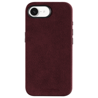 iPhone 16e - Alcantara Case - Wine Red