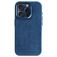 iPhone 15 Pro Max - Alcantara Case - Ocean blue