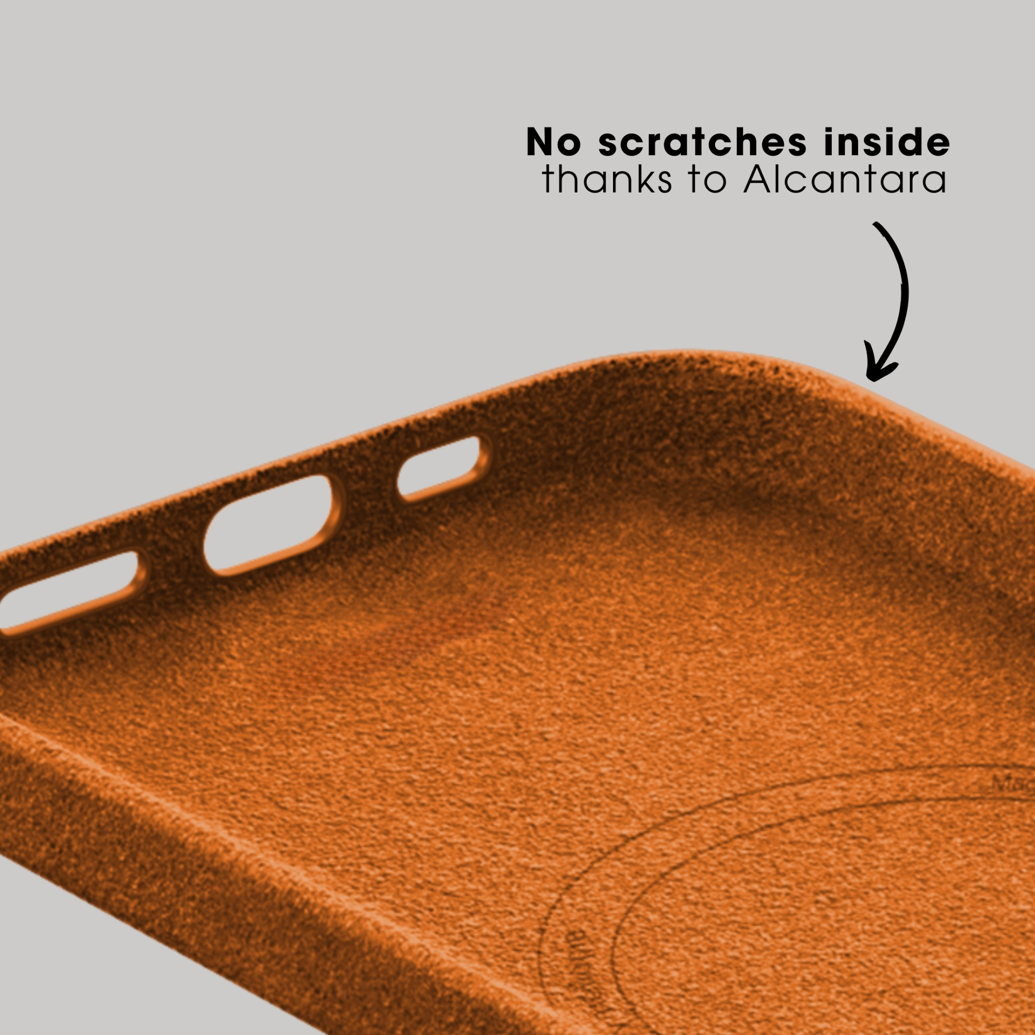 iPhone 15 Pro - Alcantara Case - Orange