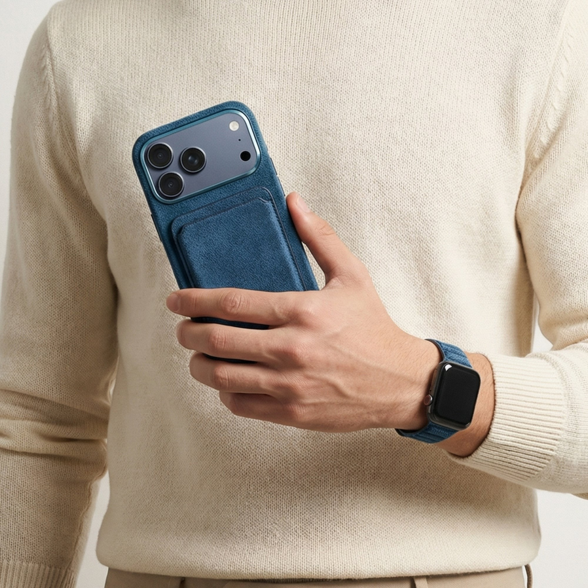 Alcantara Apple Watch Band - Ocean Blue - 38/40/41/42mm