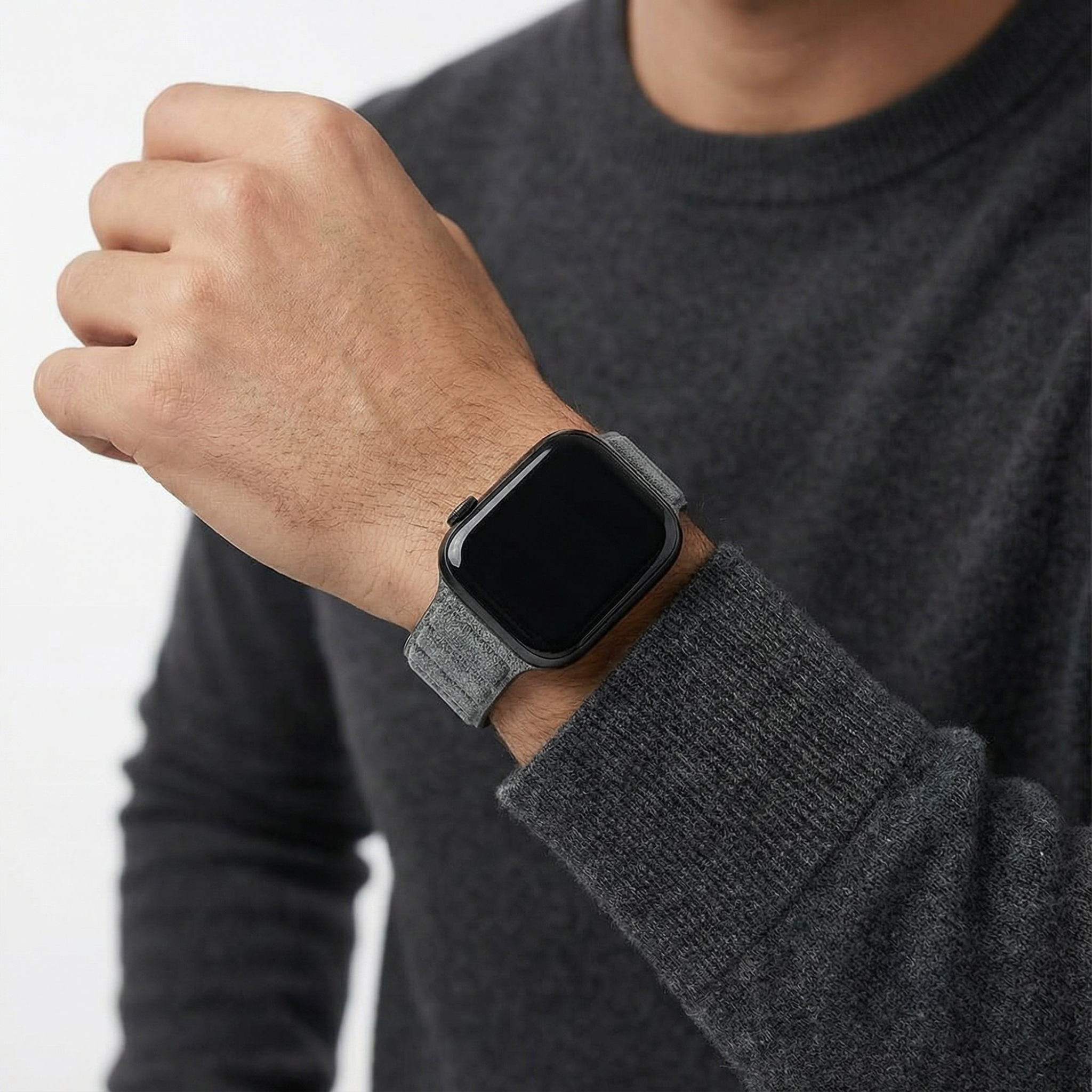 Alcantara Apple Watch Band - Nardo Gray - 42/44/45/46mm & Ultra (49mm)