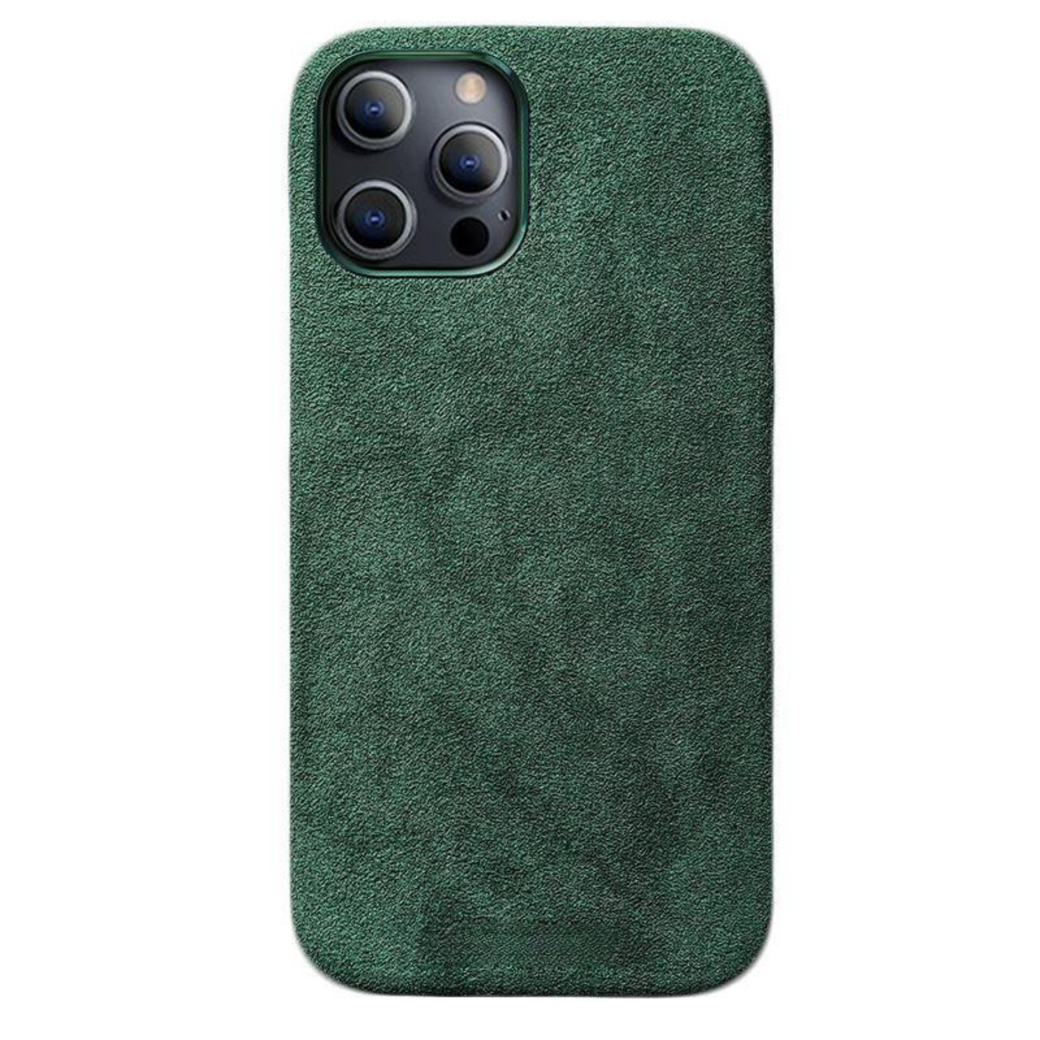 iPhone 12 Pro - Alcantara Case- Midnight Green