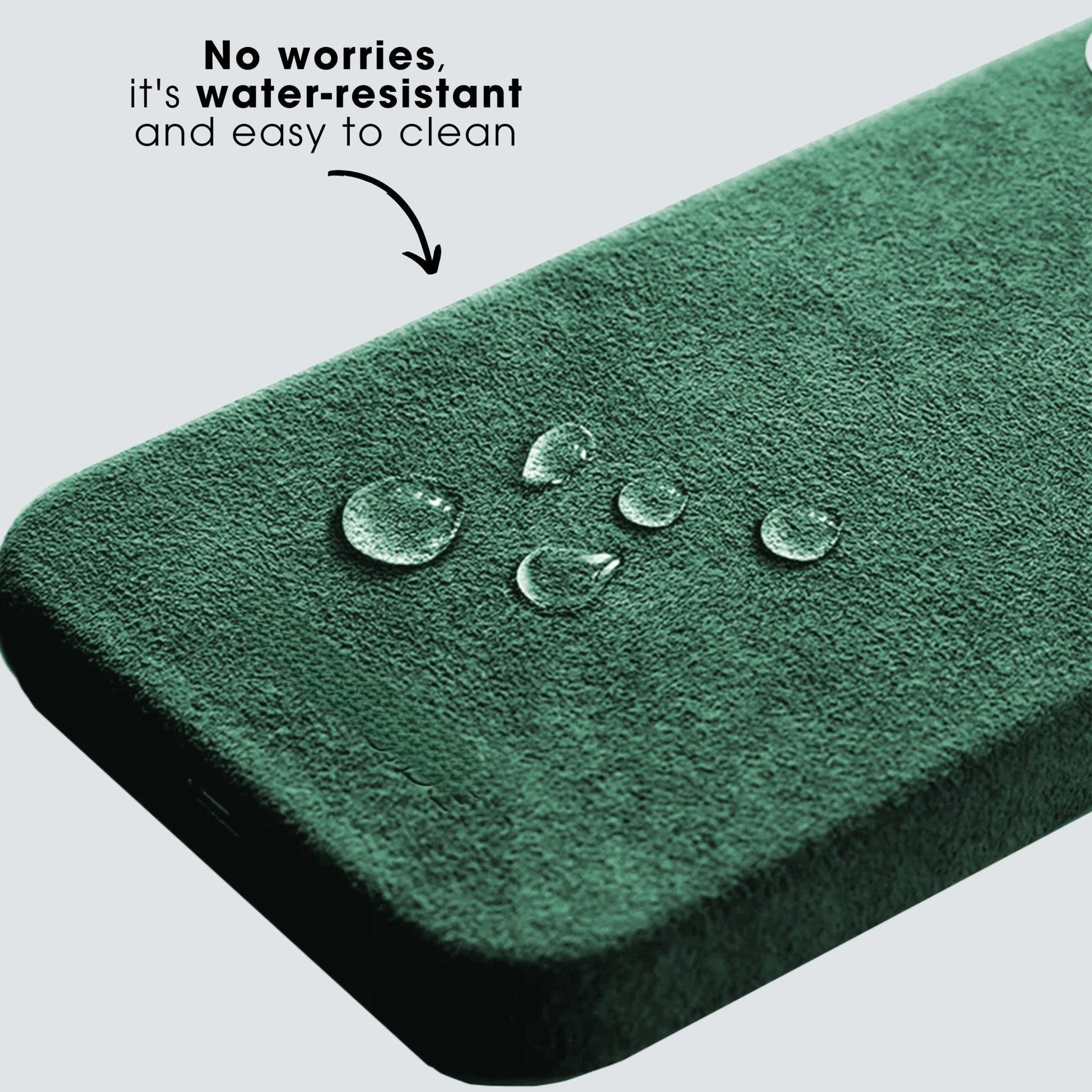 iPhone 13 Pro - Alcantara Case- Midnight Green