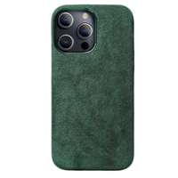 iPhone 13 Pro Max - Alcantara Case- Midnight Green