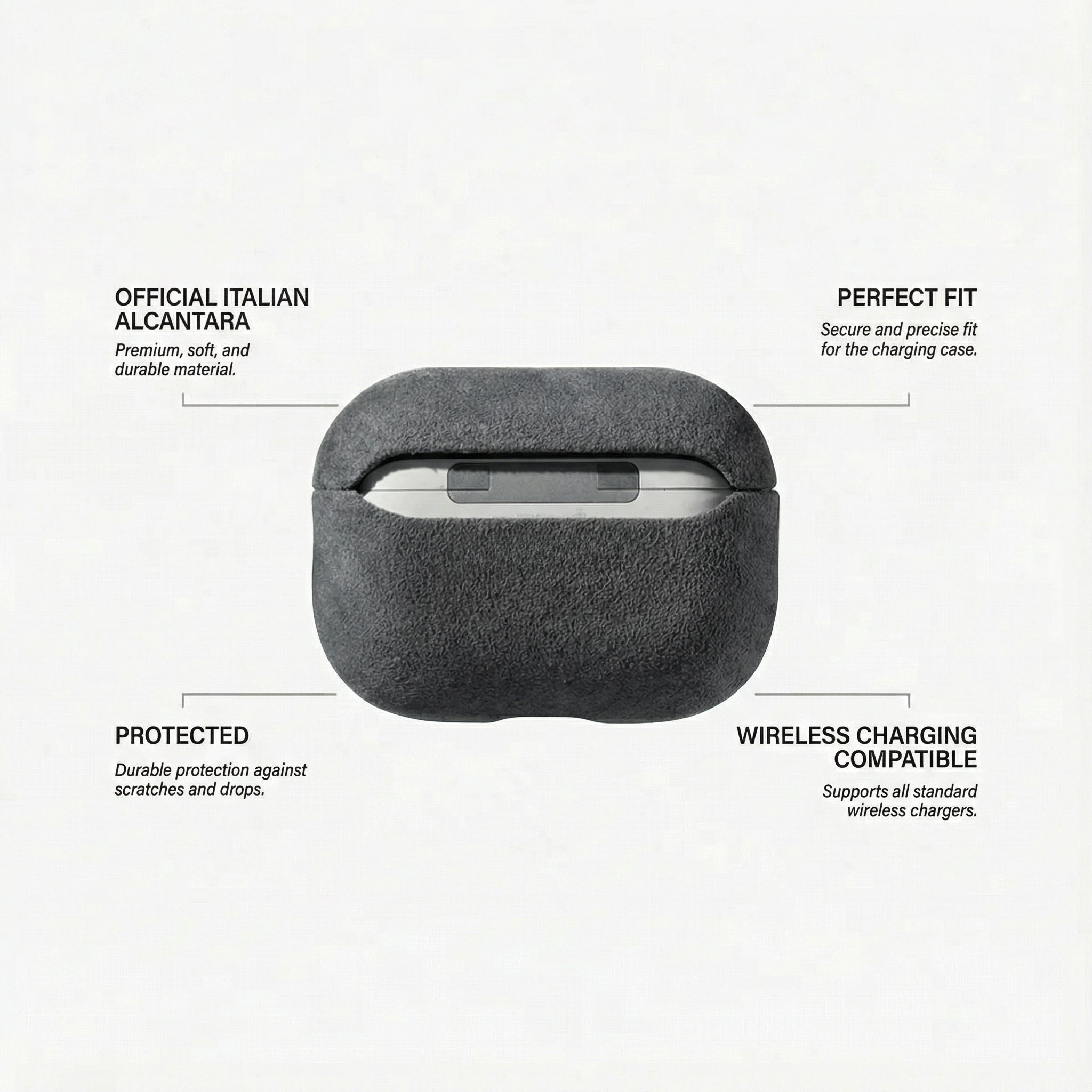 AirPods Pro Alcantara Case - Space Grey