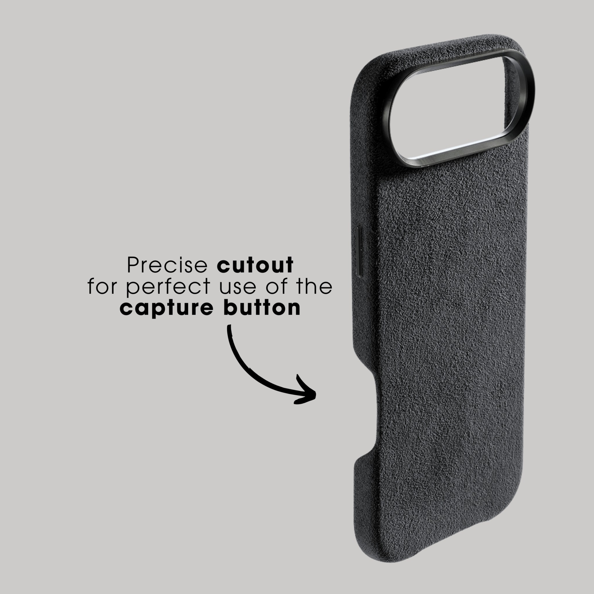 iPhone 17 Air - Alcantara Case - Space Grey