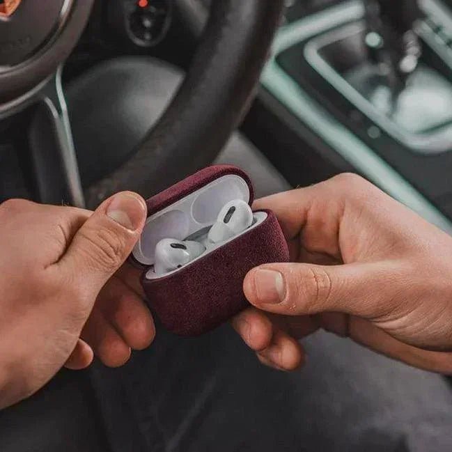 AirPods (3rd generation) Alcantara Case - Wine Red - Alcanside