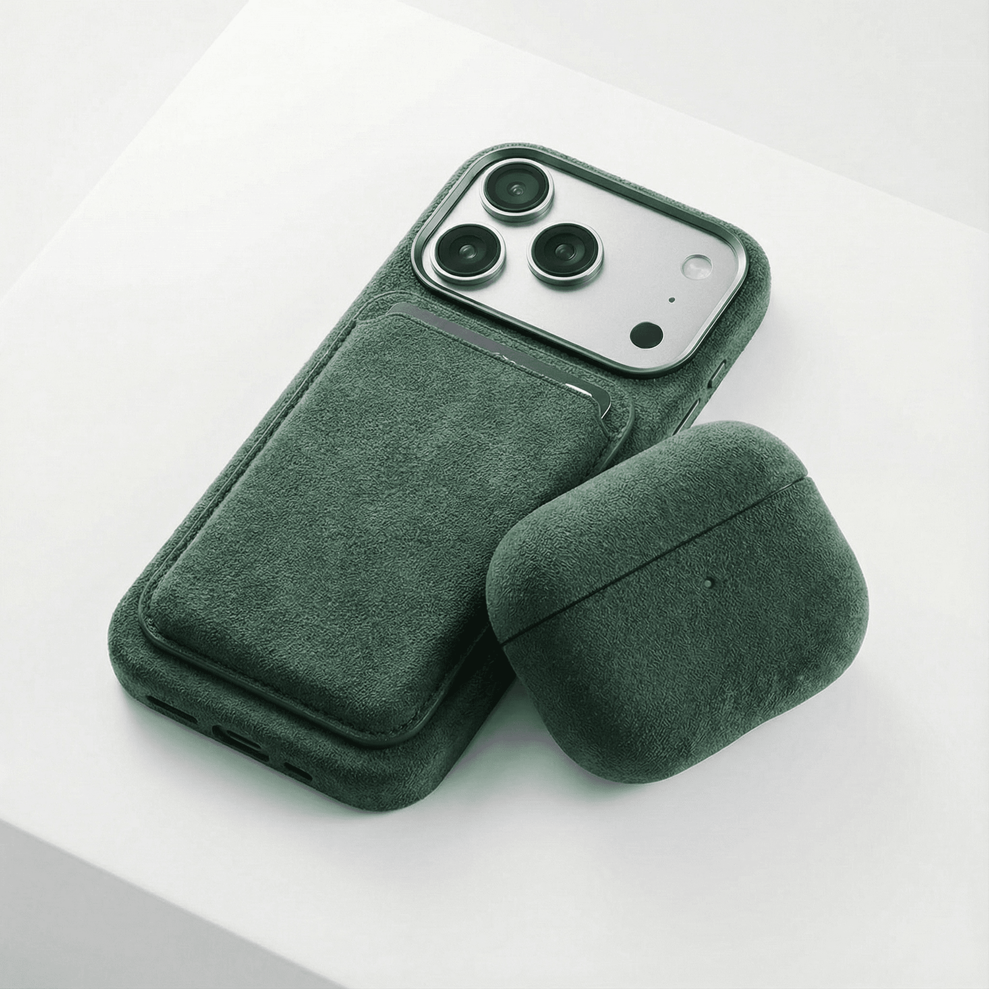 AirPods Pro (2nd Generation) Alcantara Case - Midnight Green