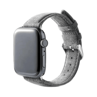 Alcantara Apple Watch Band With Buckle - Nardo Gray - 38/40/41/42mm