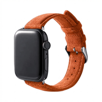 Alcantara Apple Watch Band With Buckle - Orange - 38/40/41/42mm