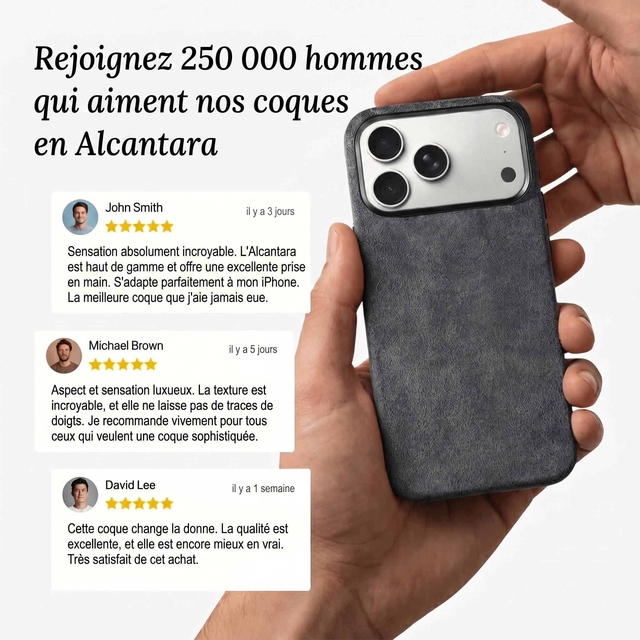 iPhone 17 Pro Max - Alcantara Case - Space Grey