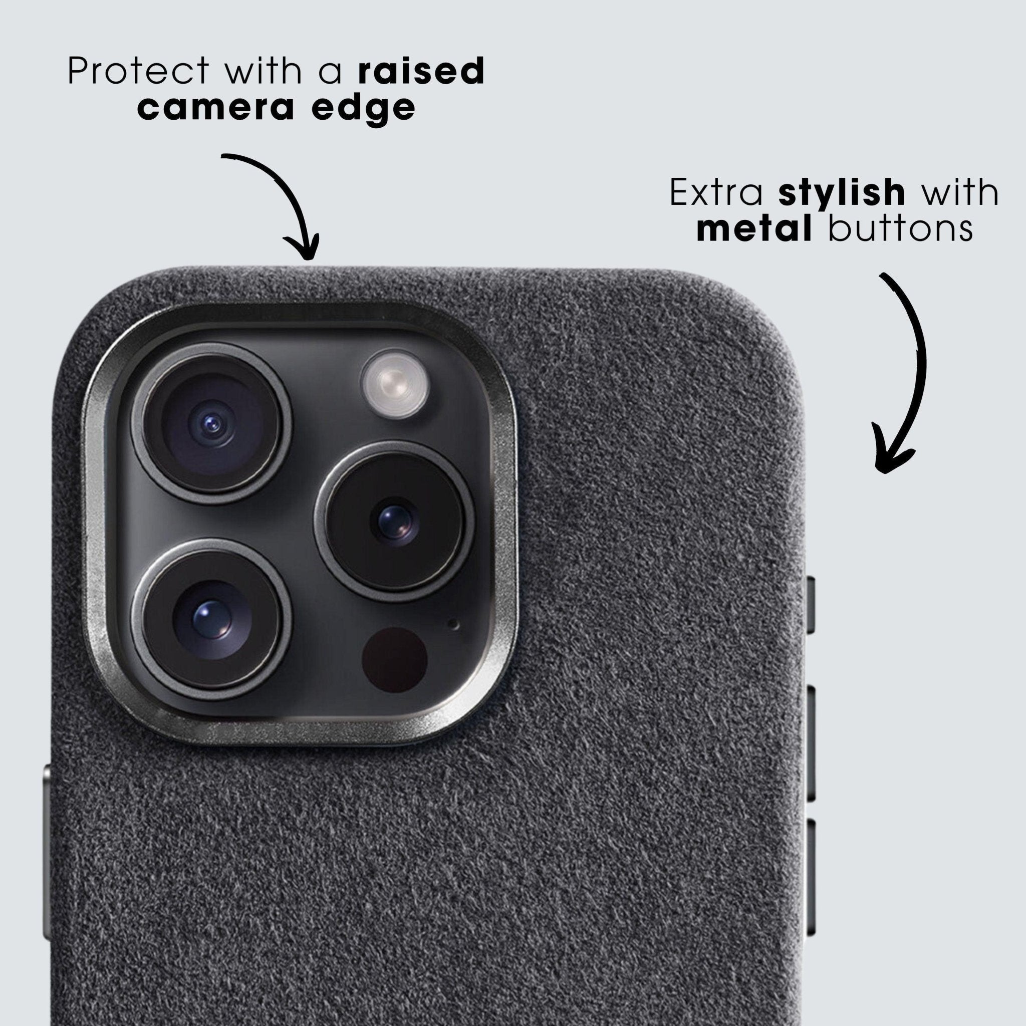 iPhone 14 Pro Max - Alcantara Case - Space Grey