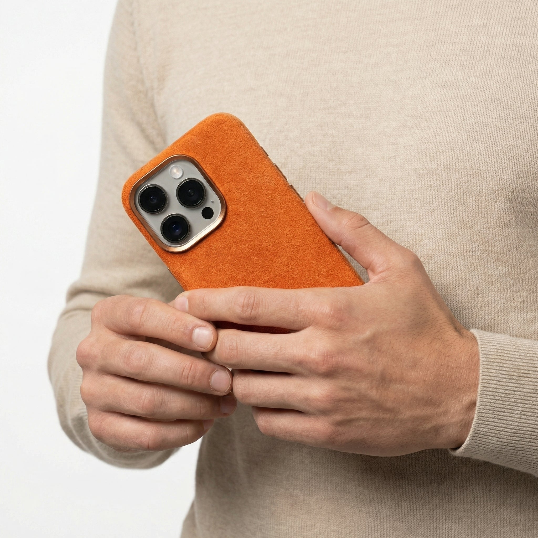 iPhone 16 Pro Max - Alcantara Case - Orange