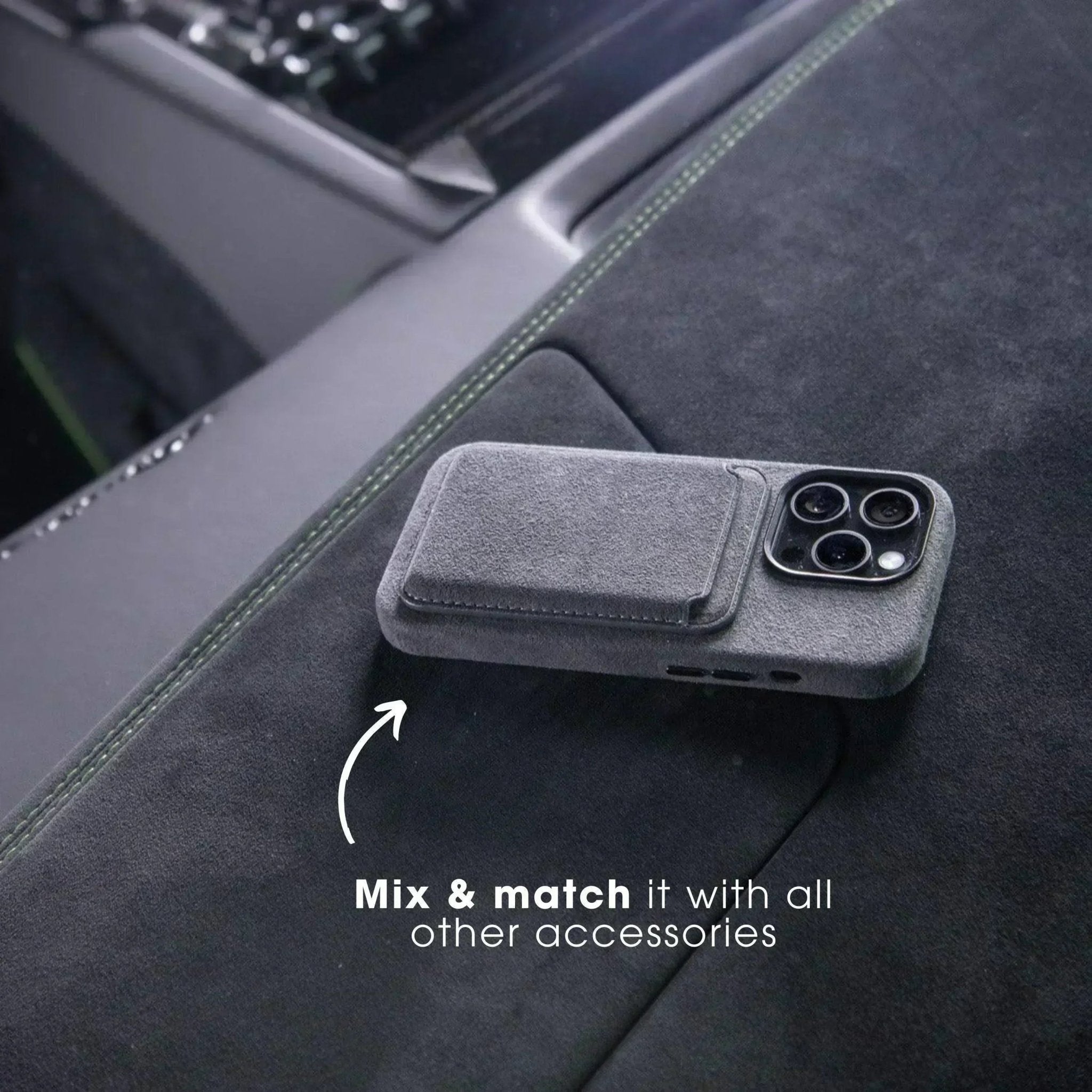 iPhone 15 Pro Max - Alcantara Case - Nardo Gray
