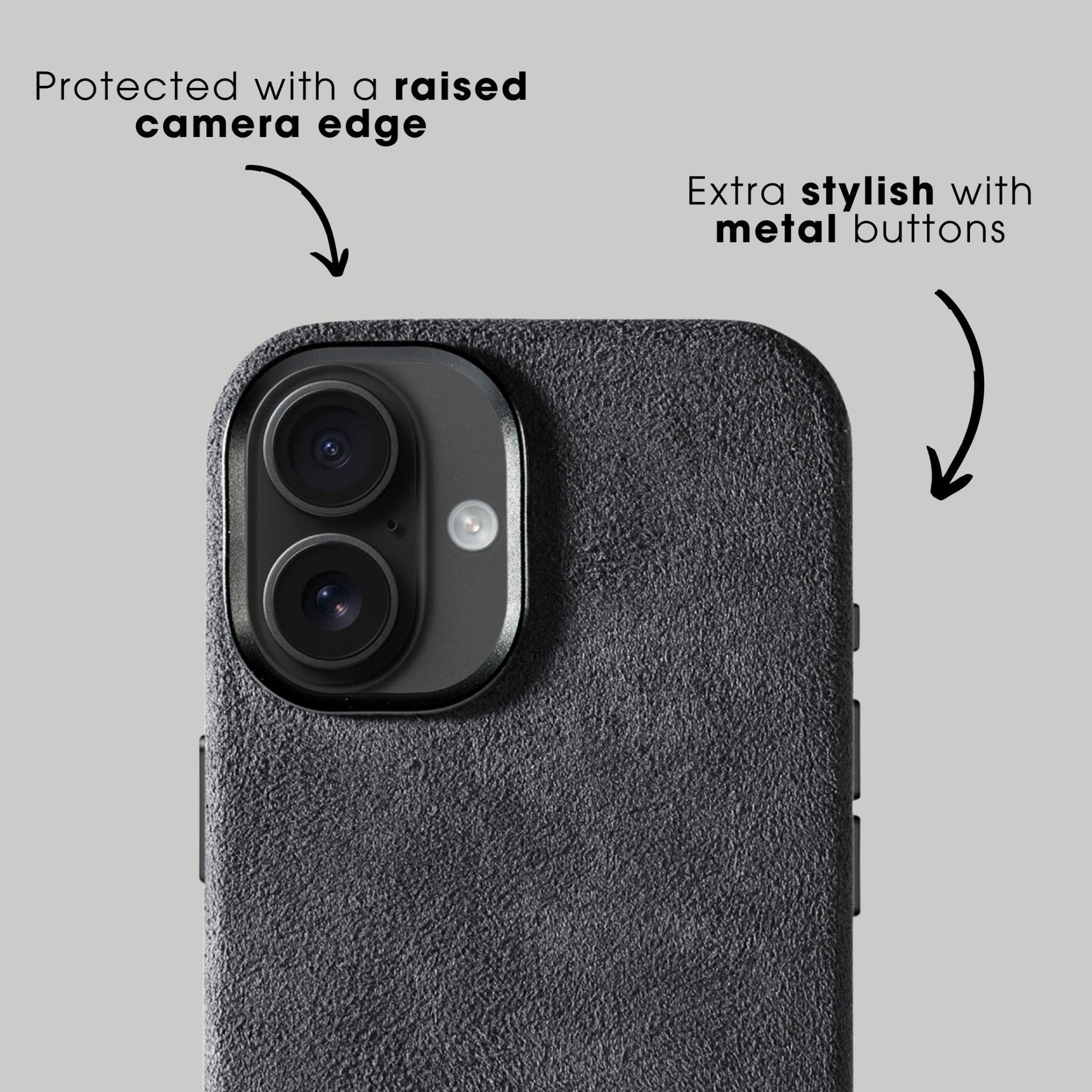 iPhone 17 - Alcantara Case - Space Grey